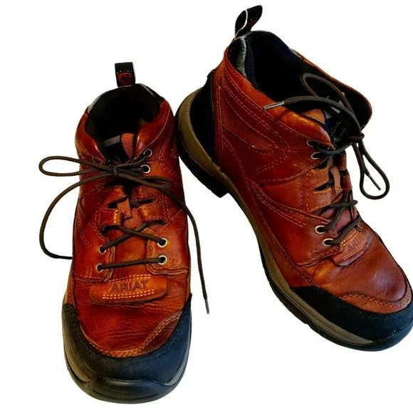 Ariat | Shoes | Ariat Ats Terrain Brown Leather Hiking Boots 